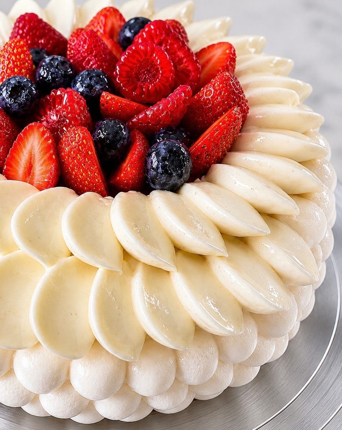 Entremets fruits rouges